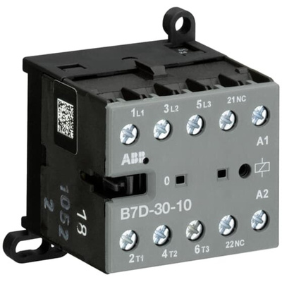 ABB GJL131 Series Contactor, 220 → 240 V dc Coil, 3-Pole, 20 A, 5.5 kW, 4NO
