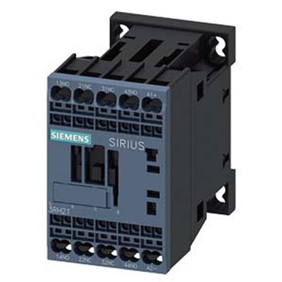 Siemens 3RH2 Series Contactor Relay, 72 - 125 V dc Coil, 4-Pole, 10 A, 2NO + 2NC, 690 V ac