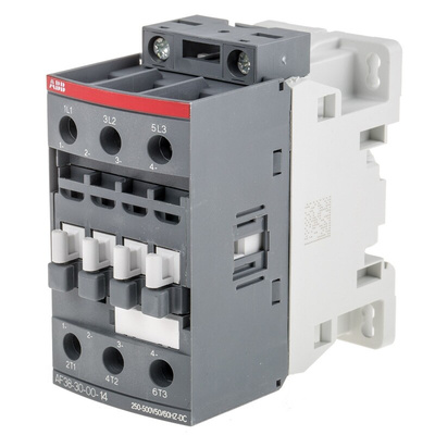 ABB AF Series Contactor, 250 → 500 V ac/dc Coil, 3-Pole, 24 A, 18.5 kW, 3NO, 690 V ac