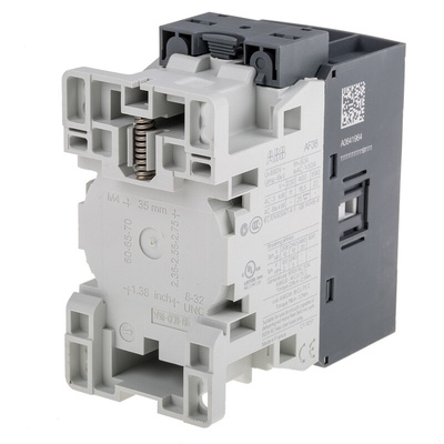 ABB AF Series Contactor, 250 → 500 V ac/dc Coil, 3-Pole, 24 A, 18.5 kW, 3NO, 690 V ac