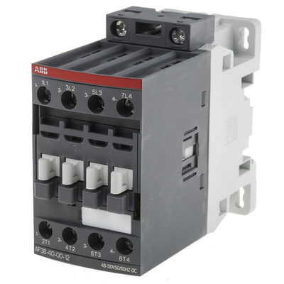 ABB AF Series Contactor, 110 V ac/dc Coil, 4-Pole, 55 A, 4NO, 690 V ac