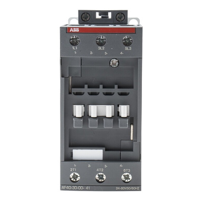 ABB AF Series Contactor, 24 V ac Coil, 3-Pole, 70 A, 18.5 kW, 3NO, 690 V ac