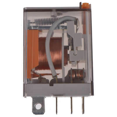 Finder Plug In Power Relay, 24V ac Coil, 12A Switching Current, DPDT