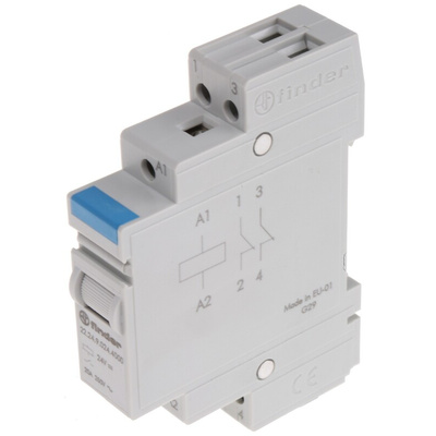 Finder DIN Rail Power Relay, 24V dc Coil, 20A Switching Current, 2NC