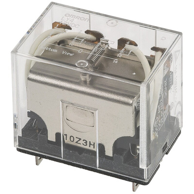 Omron Plug In Power Relay, 12V dc Coil, 10A Switching Current, 4PDT