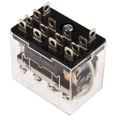 Omron Plug In Power Relay, 100 → 110V ac Coil, 10A Switching Current, 4PDT