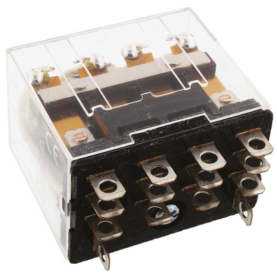 Omron Plug In Power Relay, 230V ac Coil, 10A Switching Current, 4PDT