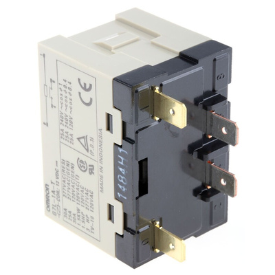 Omron Panel Mount Power Relay, 12V dc Coil, 30A Switching Current, SPST