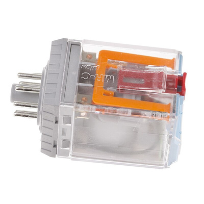 Releco Plug In Power Relay, 115V ac Coil, 10A Switching Current, DPDT