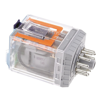 Releco Plug In Power Relay, 12V dc Coil, 10A Switching Current, 3PDT