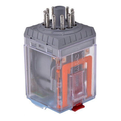 Releco PCB Mount Power Relay, 24V ac Coil, 30A Switching Current, DPDT