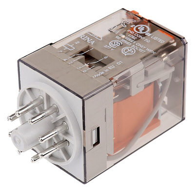 Finder Plug In Power Relay, 48V ac Coil, 10A Switching Current, DPDT