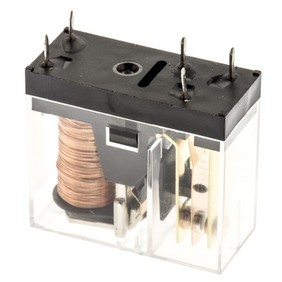 Omron PCB Mount Power Relay, 5V dc Coil, 10A Switching Current, SPDT