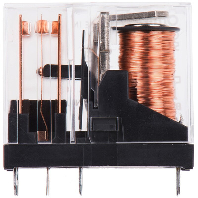 Omron PCB Mount Power Relay, 5V dc Coil, 5A Switching Current, DPDT