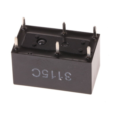 Omron PCB Mount Power Relay, 12V dc Coil, 5A Switching Current, DPST