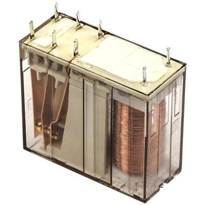 TE Connectivity PCB Mount Non-Latching Relay, 12V dc Coil, 8A Switching Current, DPDT