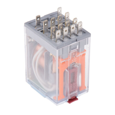 Releco Plug In Power Relay, 115V ac Coil, 5A Switching Current, 4PDT