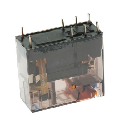 TE Connectivity PCB Mount Power Relay, 24V dc Coil, 8A Switching Current, DPDT