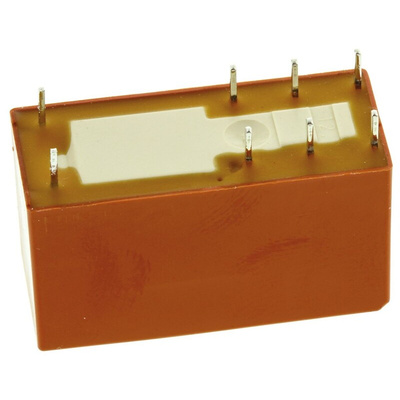 TE Connectivity PCB Mount Latching Power Relay, 24V dc Coil, 8A Switching Current, DPDT