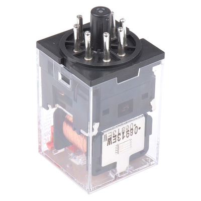 Omron Plug In Power Relay, 110V ac Coil, 10A Switching Current, DPDT