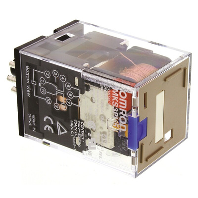 Omron PCB Mount Power Relay, 12V dc Coil, 10A Switching Current, 3PDT