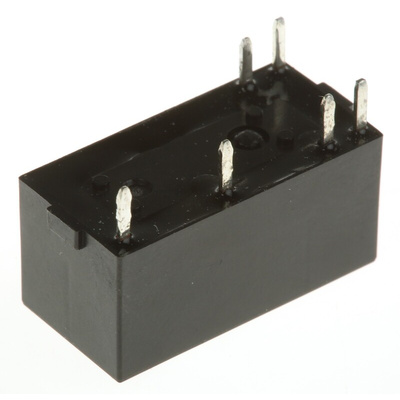 Omron PCB Mount Latching Power Relay, 5V dc Coil, 5A Switching Current, SPST