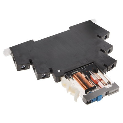 Omron DIN Rail Power Relay, 24V dc Coil, 6A Switching Current, SPDT
