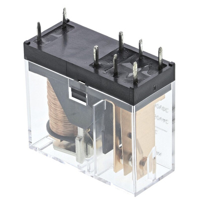 Omron PCB Mount Power Relay, 24V ac Coil, 16A Switching Current, SPDT