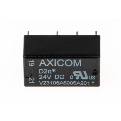 TE Connectivity PCB Mount Power Relay, 24V dc Coil, 3A Switching Current, DPDT
