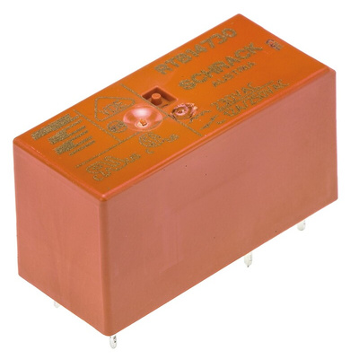 TE Connectivity PCB Mount Power Relay, 230V ac Coil, 12A Switching Current, SPDT
