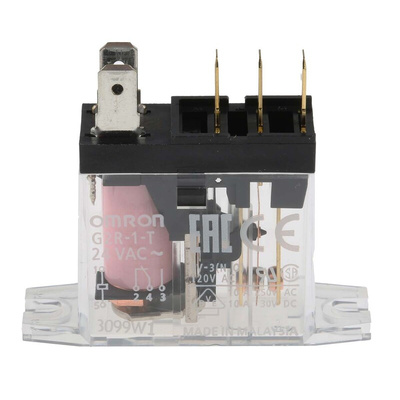 Omron Panel Mount Power Relay, 24V ac Coil, 10A Switching Current, SPDT