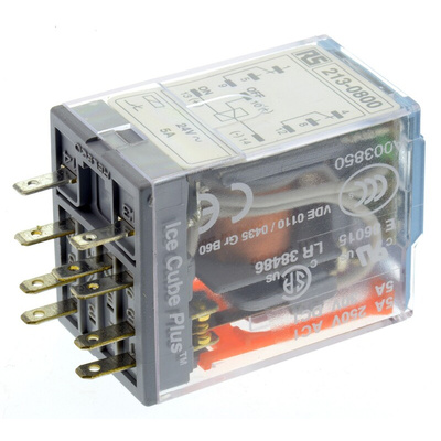 Releco Plug In Latching Power Relay, 24V ac Coil, 5A Switching Current, DPDT