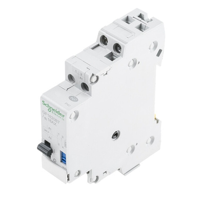 Schneider Electric DIN Rail Power Relay, 24V ac Coil, 16A Switching Current, SPST