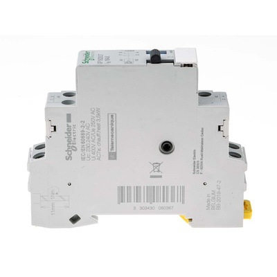 Schneider Electric DIN Rail Power Relay, 110 V dc, 230 → 240V ac Coil, 16A Switching Current, SPST