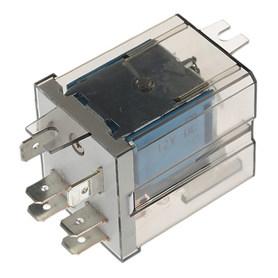 Finder Flange Mount Power Relay, 12V dc Coil, 20A Switching Current, SPDT