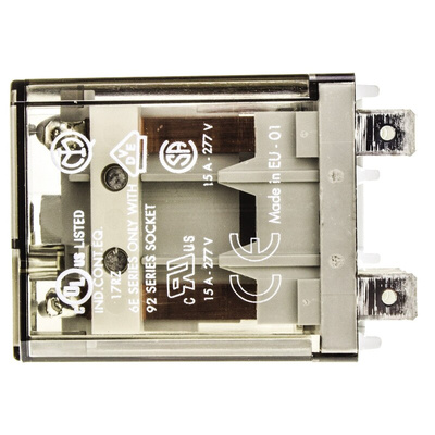 Finder Flange Mount Non-Latching Relay, 230V ac Coil, DPST