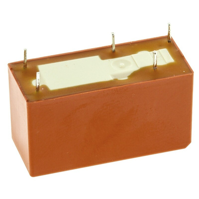 TE Connectivity PCB Mount Power Relay, 24V dc Coil, 12A Switching Current, SPDT