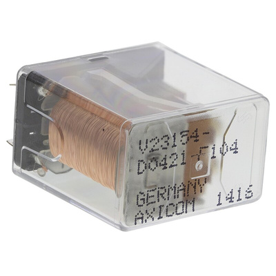 TE Connectivity PCB Mount Power Relay, 24V dc Coil, 5A Switching Current, DPDT