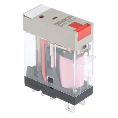 Omron PCB Mount Power Relay, 24V ac Coil, 10A Switching Current, SPDT