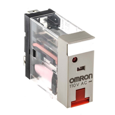 Omron PCB Mount Non-Latching Relay, 110V ac Coil, 10A Switching Current, SPDT