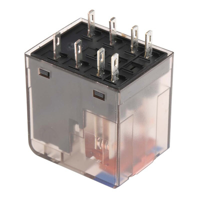 TE Connectivity PCB Mount Power Relay, 24V dc Coil, 12A Switching Current, DPDT