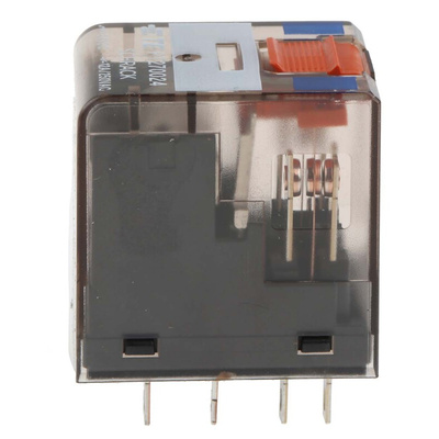 TE Connectivity PCB Mount Power Relay, 24V dc Coil, 12A Switching Current, DPDT