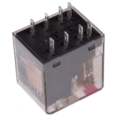 TE Connectivity Plug In Power Relay, 230V ac Coil, 12A Switching Current, DPDT