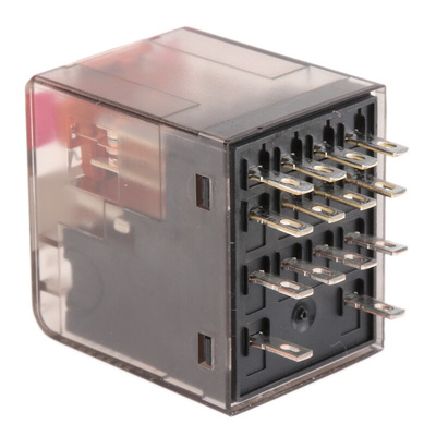 TE Connectivity PCB Mount Power Relay, 24V ac Coil, 6A Switching Current, 4PDT