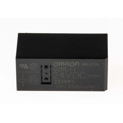 Omron PCB Mount Power Relay, 24V dc Coil, 12A Switching Current, SPDT