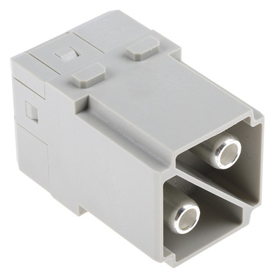 HARTING Han-Modular Heavy Duty Power Connector Module, 2 contacts, Male