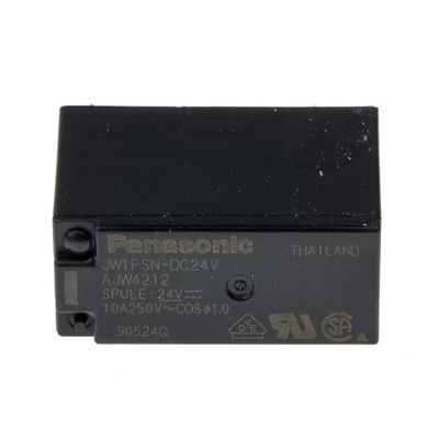 Panasonic PCB Mount Power Relay, 24V dc Coil, SPDT