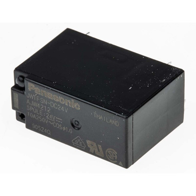 Panasonic PCB Mount Power Relay, 24V dc Coil, SPDT