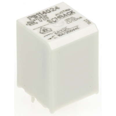TE Connectivity PCB Mount Power Relay, 24V dc Coil, 10A Switching Current, SPDT