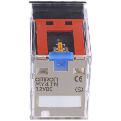 Omron Plug In Power Relay, 12V dc Coil, 5A Switching Current, 4PDT